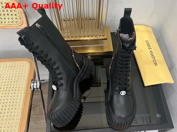 Louis Vuitton Ruby Flat Ranger in Black Calf Leather 1AB12T Replica