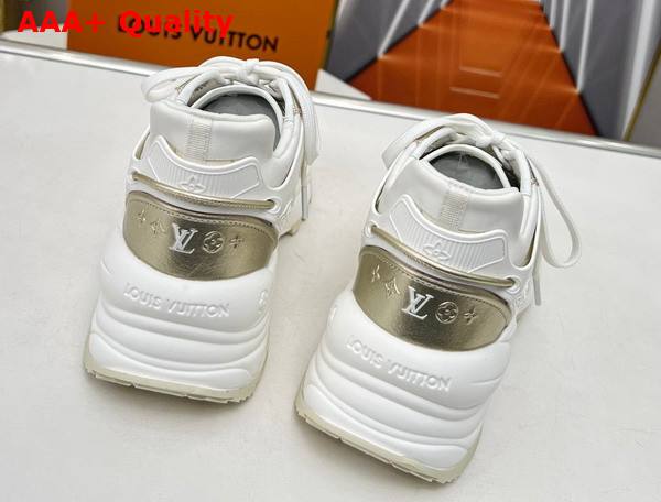 Louis Vuitton Run 55 Sneaker Beige Monogram Denim 1ABHR3 Replica