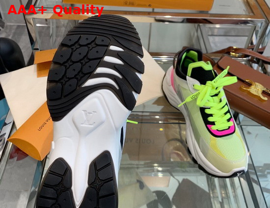 Louis Vuitton Run 55 Sneaker Yellow Mix of Materials 1A9H4V Replica