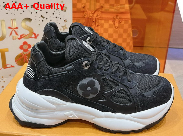 Louis Vuitton Run 55 Sneaker in Black Mix of Materials 1ACGOO Replica