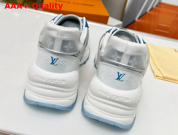 Louis Vuitton Run 55 Sneaker in Blue Monogram Denim 1AC27Y Replica