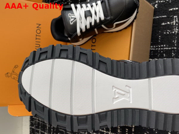 Louis Vuitton Run Away Maxi Sneaker in Black Plain Calf Leather 1AHSS0 Replica
