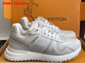 Louis Vuitton Run Away Maxi Sneaker in White Plain Calf Leather 1AHSRL Replica