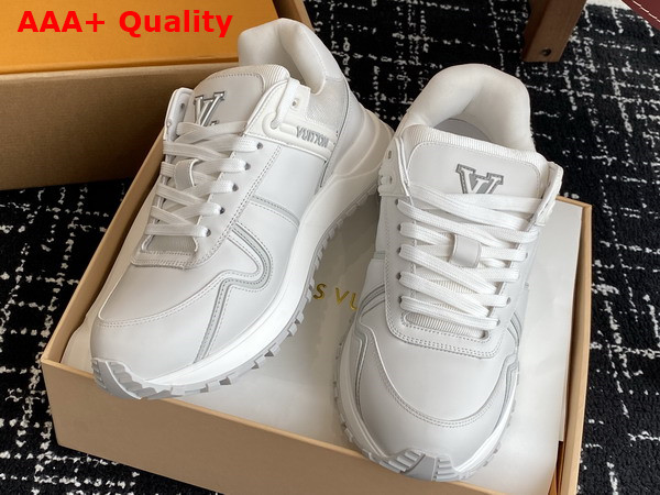 Louis Vuitton Run Away Maxi Sneaker in White Plain Calf Leather 1AHSRL Replica