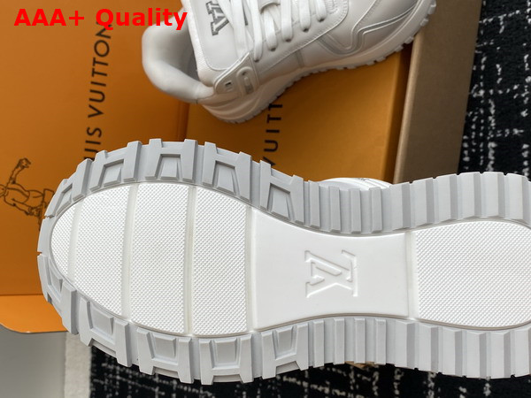 Louis Vuitton Run Away Maxi Sneaker in White Plain Calf Leather 1AHSRL Replica