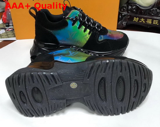 Louis Vuitton Run Away Pulse Sneaker Mix Material with Black Suede Leather Replica