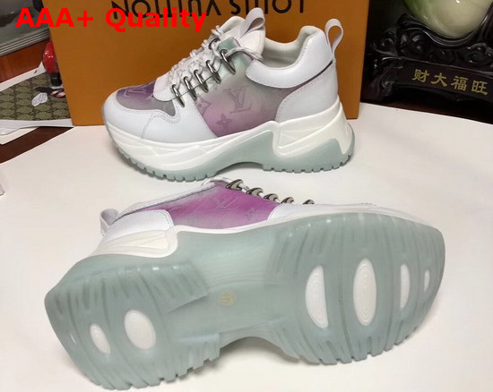 Louis Vuitton Run Away Pulse Sneaker Mix Material with White Calf Leather Replica
