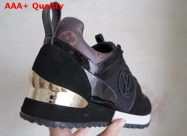 Louis Vuitton Run Away Sneaker Monogram Canvas and Black Suede Calfskin Replica