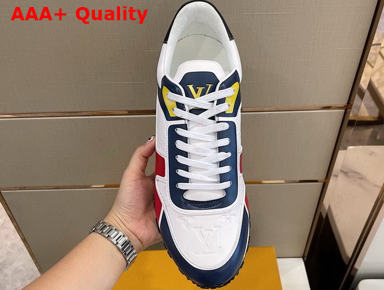 Louis Vuitton Run Away Sneaker White and Red Calf Leather Replica