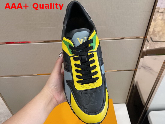 Louis Vuitton Run Away Sneaker Yellow and Blue Calf Leather Replica