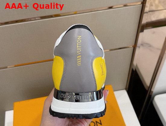 Louis Vuitton Run Away Sneaker Yellow and Blue Calf Leather Replica
