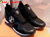 Louis Vuitton Run Away Sneaker in Black Mix of Materials 1A8SQ2 Replica