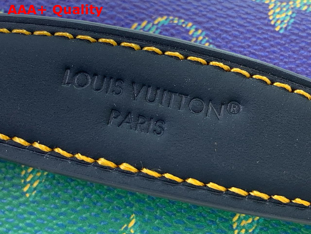 Louis Vuitton Rush Bumbag Blue Stripes Monogram Heritage Coated Canvas M25783 Replica