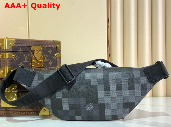 Louis Vuitton Rush Bumbag Damoflage Black Coated Canvas M14920 Replica