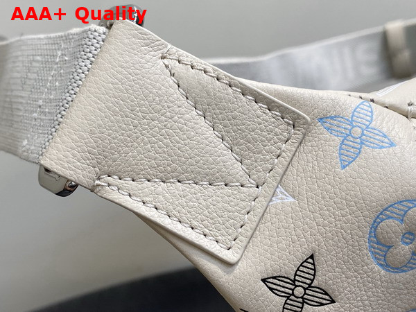 Louis Vuitton Rush Bumbag Ecru White Monogram Shadow Calfskin Leather with Gradient Effect M28619 Replica