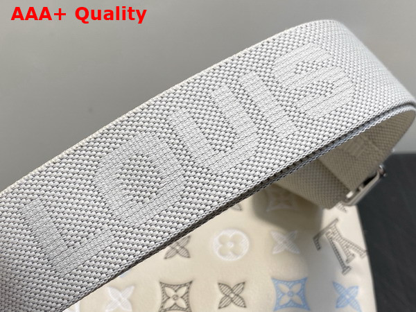 Louis Vuitton Rush Bumbag Ecru White Monogram Shadow Calfskin Leather with Gradient Effect M28619 Replica