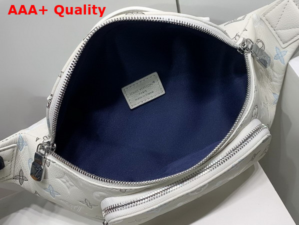 Louis Vuitton Rush Bumbag Ecru White Monogram Shadow Calfskin Leather with Gradient Effect M28619 Replica