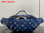 Louis Vuitton Rush Bumbag Ocean Monogram Shadow Calfskin Leather with Gradient Effect Replica