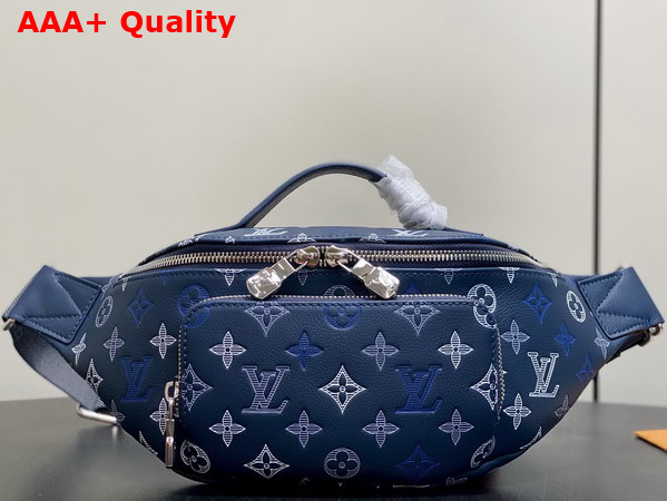 Louis Vuitton Rush Bumbag Ocean Monogram Shadow Calfskin Leather with Gradient Effect Replica