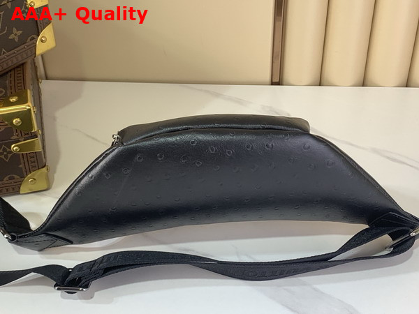Louis Vuitton Rush Bumbag in Black Ostrich Leather Replica