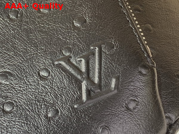 Louis Vuitton Rush Bumbag in Black Ostrich Leather Replica