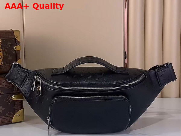 Louis Vuitton Rush Bumbag in Black Ostrich Leather Replica