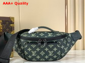 Louis Vuitton Rush Bumbag in Forest Green Monogram Shadow Leather M27153 Replica