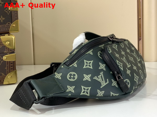 Louis Vuitton Rush Bumbag in Forest Green Monogram Shadow Leather M27153 Replica