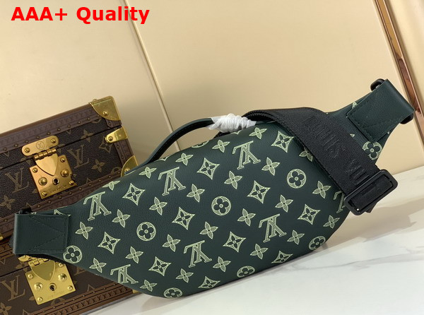 Louis Vuitton Rush Bumbag in Forest Green Monogram Shadow Leather M27153 Replica