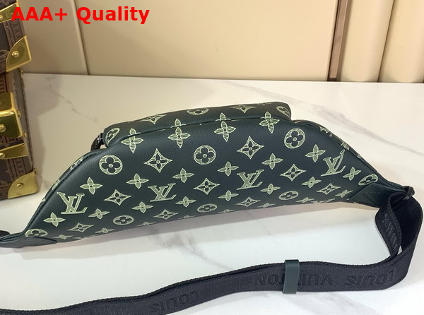 Louis Vuitton Rush Bumbag in Forest Green Monogram Shadow Leather M27153 Replica