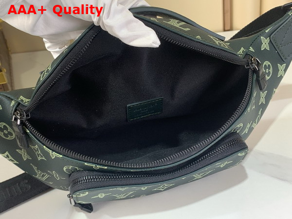 Louis Vuitton Rush Bumbag in Forest Green Monogram Shadow Leather M27153 Replica