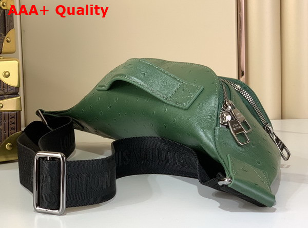 Louis Vuitton Rush Bumbag in Green Ostrich Leather Replica