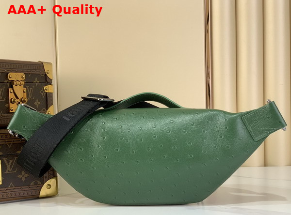 Louis Vuitton Rush Bumbag in Green Ostrich Leather Replica