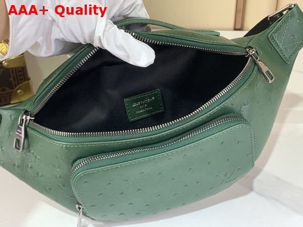 Louis Vuitton Rush Bumbag in Green Ostrich Leather Replica