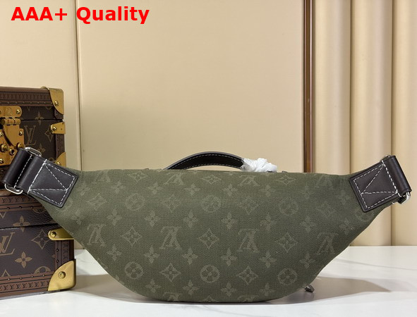Louis Vuitton Rush Bumbag in Khaki Green Monogram Surplus Jacquard Textile M29740 Replica