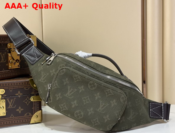 Louis Vuitton Rush Bumbag in Khaki Green Monogram Surplus Jacquard Textile M29740 Replica