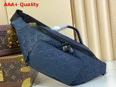 Louis Vuitton Rush Bumbag in Navy Blue Monogram Shadow Embossed Calf Leather M14784 Replica