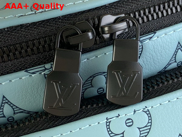 Louis Vuitton Rush Bumbag in Sky Blue Monogram Shadow Embossed Calf Leather M14782 Replica