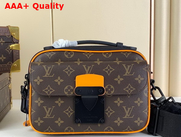 Louis Vuitton S Lock Messenger Radiant Sun Monogram Macassar Coated Canvas M46688 Replica