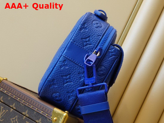 Louis Vuitton S Lock Messenger Taurillon Monogram Blue M58488 Replica