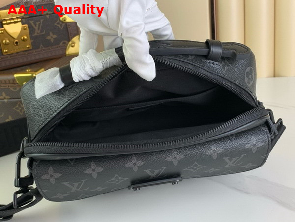 Louis Vuitton S Lock Messenger in Monogram Eclipse Canvas Replica