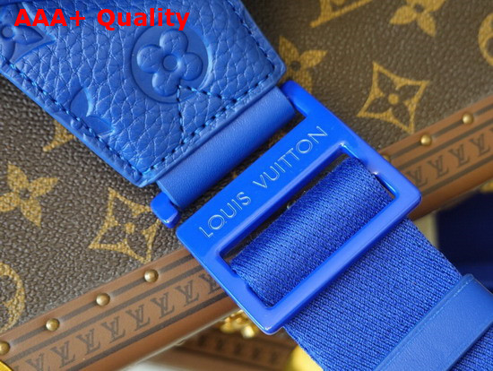Louis Vuitton S Lock Sling Bag Taurillon Monogram Blue M58486 Replica