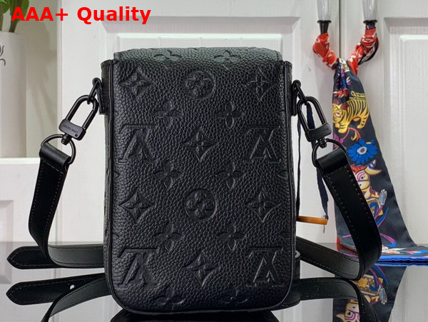 Louis Vuitton S Lock Vertical Wearable Wallet Black Taurillon Monogram Leather M81524 Replica