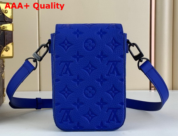 Louis Vuitton S Lock Vertical Wearable Wallet in Racing Blue Taurillon Monogram Cowhide Leather Replica