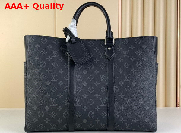 Louis Vuitton Sac Plat 24H Carryall Tote Monogram Eclipse Coated Canvas M46451 Replica