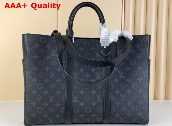 Louis Vuitton Sac Plat 24H Carryall Tote Monogram Eclipse Coated Canvas M46451 Replica