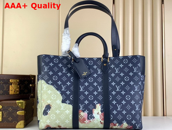 Louis Vuitton Sac Plat 24H Tote Bag in Monogram Bleach Coated Canvas Replica