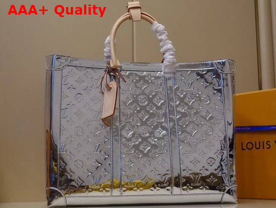 Louis Vuitton Sac Plat Bag in Monogram Mirror Coated Canvas Replica