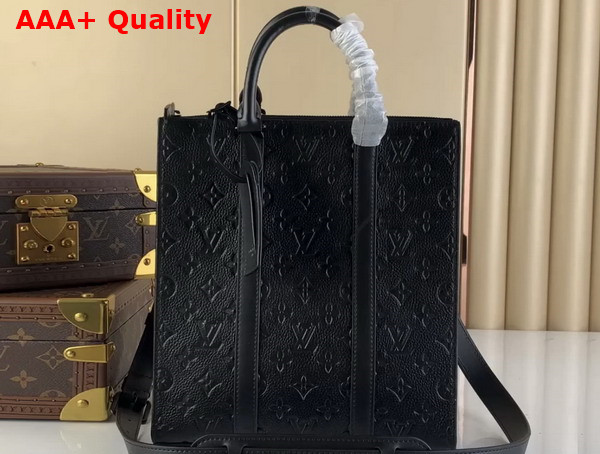 Louis Vuitton Sac Plat Cross Black Taurillon Leather M59960 Replica