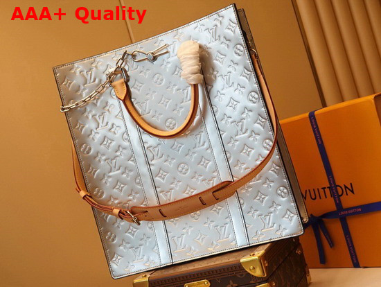 Louis Vuitton Sac Plat Monogram Mirror Coated Canvas M45884 Replica
